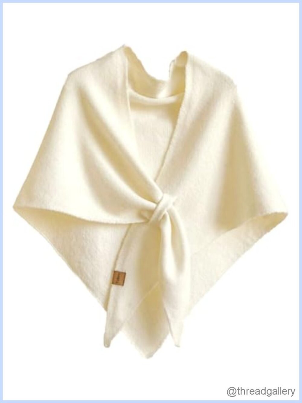 100% Polyester Knit Shawl Wrap Poncho for Women Soft Cozy